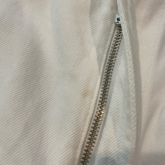 ❗️NWT Hudson High Rise Wide Leg Cargo Pants White Size 26 - Picture 3 of 8